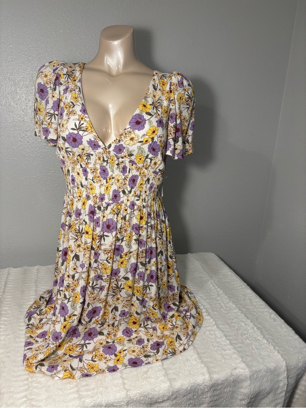 Floral Mini Summer Dress Cottagecore Y2K Coquette New